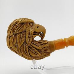 Eagle Block Meerschaum Pipe, With Case, Unique Meerschaum Pipes