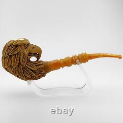 Eagle Block Meerschaum Pipe, With Case, Unique Meerschaum Pipes