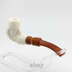 Eagle Claw Block Meerschaum Pipe, With Case, Unique Meerschaum Pipes