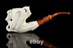 Eagle Claw Holds Nude Lady Pipe By Ali block Meerschaum New Handmade W Case#658