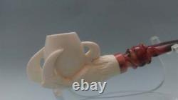 Eagle Claw Meerschaum Pipe best Block Meerschaum Pfeife unsmoked pipe with case