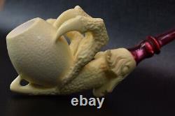 Eagle Claw Pipe By ALI-new-block Meerschaum Handmade W Case#1107