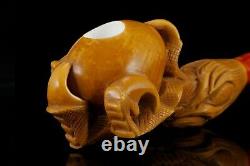 Eagle? Claw Pipe By ALI-new-block Meerschaum Handmade W Case#1602