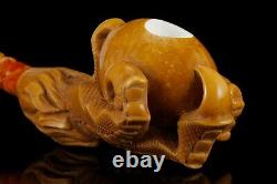Eagle? Claw Pipe By ALI-new-block Meerschaum Handmade W Case#1602