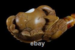 Eagle? Claw Pipe By Kenan-new-block Meerschaum Handmade W Case#2