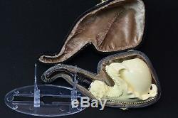 Eagle Claw Pipe By Kenan-new-block Meerschaum Handmade W Case&Tamper#57