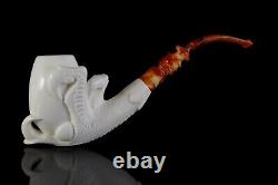 Eagle? Claw Pipe-block Meerschaum Handmade W Case&Tamper#194 New By Ali