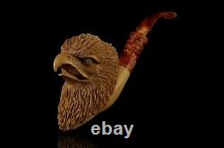Eagle? Figure Pipe By Kenan New Block Meerschaum Handmade Custom Case#192