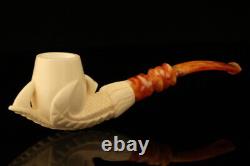 Eagle's Claw Block Meerschaum Pipe with custom fitted case 12866r