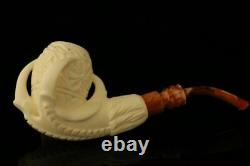 Eagle's Claw Hand Carved Block Meerschaum Pipe by Emin Brothers in case 9828