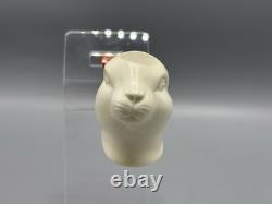 Easter Bunny Figure Pipe block Meerschaum Handmade New Custom Made Case#49