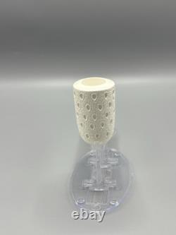 Ege Lattice Tall Chimney Pipe New Handmade block Meerschaum W Case#255