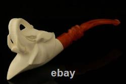Elephant Block Meerschaum Pipe with custom CASE 12324