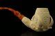 Embossed Eagle's Claw Block Meerschaum Pipe With Custom Case 11829