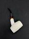 Embroidered Special Handmade Poker Model Meerschaum Pipe, Block Meerschaum Pipe