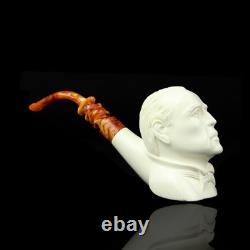 Erdogan Ege GOD FATHER Figure Pipe New Block Meerschaum W Case#987