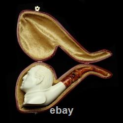 Erdogan Ege GOD FATHER Figure Pipe New Block Meerschaum W Case#987