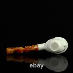 Erdogan Ege SHAKESPEARE Head Pipe New Block Meerschaum W Case#2