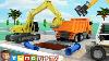 Excavator Hydraulic Hammer Drill U0026 Clamp Trucks For Kids Fountain Pipe Repair