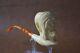 Fisherman Pipe By Kenan Block Meerschaum-new Handmade Custom Fitted Case#126