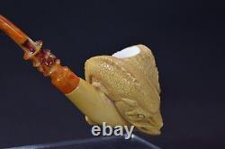 FISHERMAN Pipe BY KENAN Block Meerschaum-NEW W CASE#615