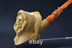 FISHERMAN Pipe BY KENAN Block Meerschaum-NEW W CASE#615