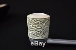 Falcon Pipe Set Of 3 Bowls Block Meerschaum New Handmade W Case#1024