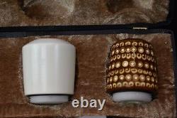 Falcon Pipe Set Of 3 Bowls Block Meerschaum New Handmade W Case#970