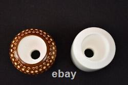 Falcon Pipe Set Of 3 Bowls Block Meerschaum New Handmade W Case#975