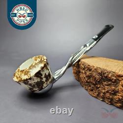 Falcon Shillelagh Chrome with MBSD Meerschaum Smooth Dublin Bowl Pipe, New