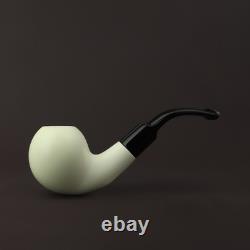Fancy Apple PIPE BLOCK MEERSCHAUM-NEW-HAND CARVED W Case#1164 9 Mm Filter