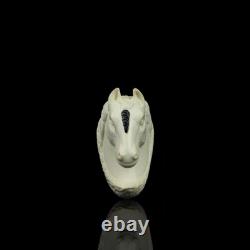 Fancy Ornate Unicorn Figure Pipe BLOCK MEERSCHAUM-NEW-HAND CARVED W Case#805