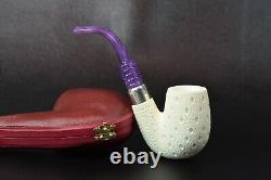 Full Bent Pipe By Tekin-new-block Meerschaum Handmade W Case#1430