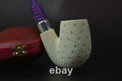 Full Bent Pipe By Tekin-new-block Meerschaum Handmade W Case#1430
