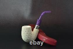 Full Bent Pipe By Tekin-new-block Meerschaum Handmade W Case#1430