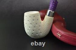 Full Bent Pipe By Tekin-new-block Meerschaum Handmade W Case#1430