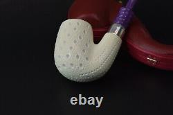 Full Bent Pipe By Tekin-new-block Meerschaum Handmade W Case#1430