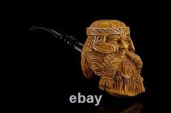 GIMLI Viking Pipe BY KENAN Block Meerschaum-handmade NEW W CASE#183