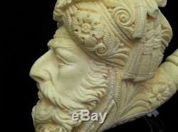 Giant Size Ottoman Pasha Block Meerschaum Pipe Collectible Vintage looks 8216