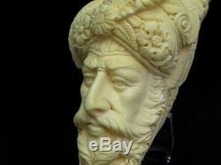 Giant Size Ottoman Pasha Block Meerschaum Pipe Collectible Vintage looks 8216