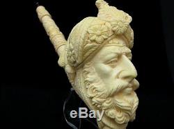 Giant Size Ottoman Pasha Block Meerschaum Pipe Collectible Vintage looks 8216