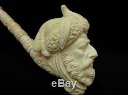 Giant Size Ottoman Pasha Block Meerschaum Pipe Collectible Vintage looks 8216