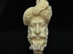 Giant Size Ottoman Pasha Block Meerschaum Pipe Collectible Vintage looks 8216