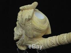 Giant Size Ottoman Pasha Block Meerschaum Pipe Collectible Vintage looks 8216