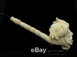 Giant Size Ottoman Pasha Block Meerschaum Pipe Collectible Vintage looks 8216