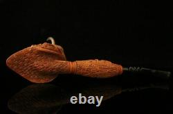 Giant Viking Block Meerschaum Pipe by Kenan with extension +fitted case 11690