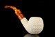 Golfball Pipe By H Ege Block Meerschaum-new-hand Carved W Case#1016