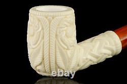 H ege Ornate Billiard Pipe New-block Meerschaum Handmade W Case#609