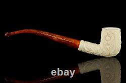 H ege Ornate Billiard Pipe New-block Meerschaum Handmade W Case#609