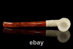 H ege Ornate Billiard Pipe New-block Meerschaum Handmade W Case#609